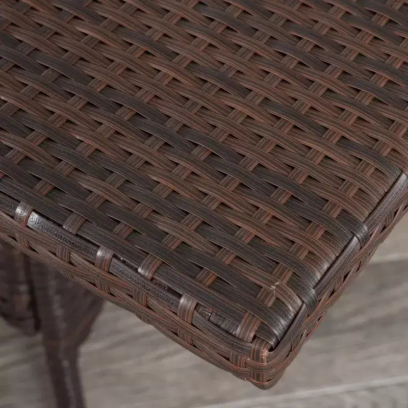 Campbell 5pc Wicker Patio Dining Set with Cushions - Multibrown - Christopher Knight Home