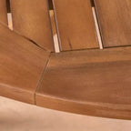 Ensemble de salle à manger Natividad 5 pièces en acacia et osier : Chaises empilables et résistantes aux intempéries - Christopher Knight Home