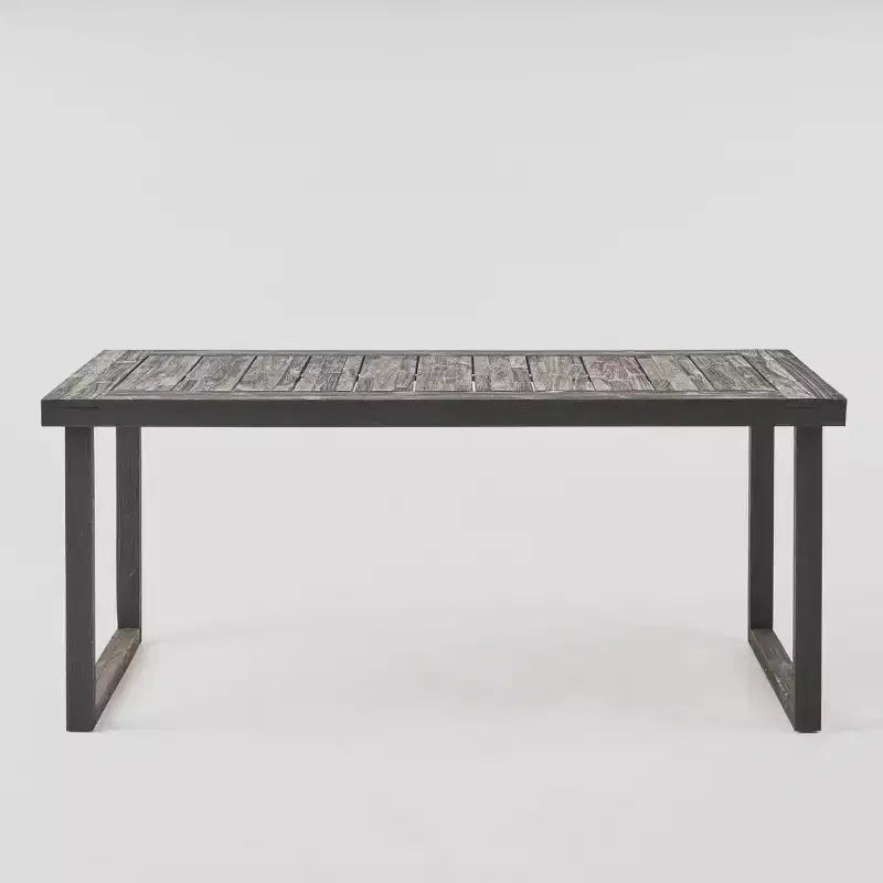 Nestor 7pc Acacia Wood Dining Set - Dark Gray/Light Gray - Christopher Knight Home