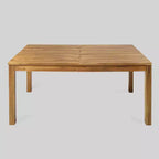 Wiloson 7pc Acacia Dining Set - Teak - Christopher Knight Home: Weather-Resistant, 6 Arm Chairs