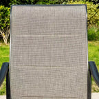 7pc Metal Patio Dining Set with 60"x37" Rectangular Metal Table & Padded Swivel Chairs - Captiva Designs