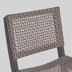 Polaris 3pc Wood and Wicker 26" Square Bar Set Dark Gray - Christopher Knight Home: Weather-Resistant Patio Dining Set with 2 Stools