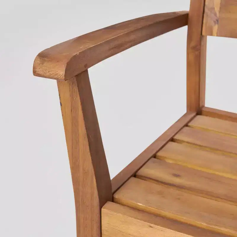 Balfour 9pc Acacia Wood Dining Set - Teak - Christopher Knight Home: Weather-Resistant, Seats 8, No Cushion
