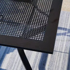 5pc Patio Set with Swivel Chairs & Square Metal Table - Captiva Designs: Outdoor Dining Furniture Set