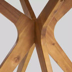 5pc Didicas Wood Wicker Patio Dining Set Teak - Christopher Knight Home