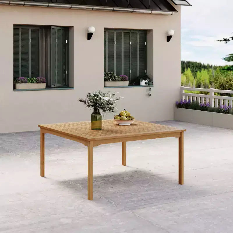 Amazonia Ipanema 9pc Square Outdoor Patio Dining Set Brown