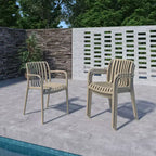 Amazonia Beijo 7pc Rectangular Outdoor Patio Dining Set Beige