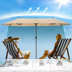 8pc Outdoor Dining Set with Metal Slat Top Table & Wrought Iron Chairs - Black/Beige - Captiva Designs