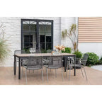 Amazonia Bahia 7pc Aluminum Rectangular Patio Dining Set Gray