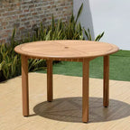 Amazonia Beijo 5pc Round Outdoor Patio Dining Set Gray
