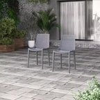Amazonia Ipanema 9pc Square Outdoor Patio Dining Set Gray