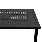 Oakland Living 95" Rectangular Ornate Aluminum Patio Set: UV-Resistant, 8 Chairs, Umbrella Hole