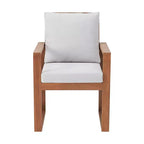 Weston 7pc Eucalyptus Wood Outdoor Dining Set: Weather-Resistant, High Back Chairs - Alaterre Furniture