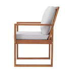 Weston 7pc Eucalyptus Wood Outdoor Dining Set: Weather-Resistant, High Back Chairs - Alaterre Furniture