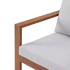 Weston 7pc Eucalyptus Wood Outdoor Dining Set: Weather-Resistant, High Back Chairs - Alaterre Furniture