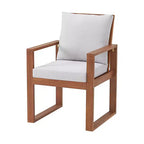 Weston 7pc Eucalyptus Wood Outdoor Dining Set: Weather-Resistant, High Back Chairs - Alaterre Furniture