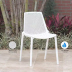 Amazonia Leblon 9pc Aluminum Rectangular Patio Dining Set White