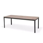 Amazonia Axe 7pc Aluminum Rectangular Patio Dining Set Black