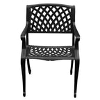 9pc Outdoor Dining Set: UV-Resistant Aluminum Frame & Chairs - Oakland Living