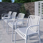 Amazonia Beijo 7pc Rectangular Outdoor Patio Dining Set White