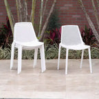 Amazonia Leblon 7pc Aluminum Rectangular Patio Dining Set White