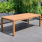 Amazonia Beijo 7pc Rectangular Outdoor Patio Dining Set Gray