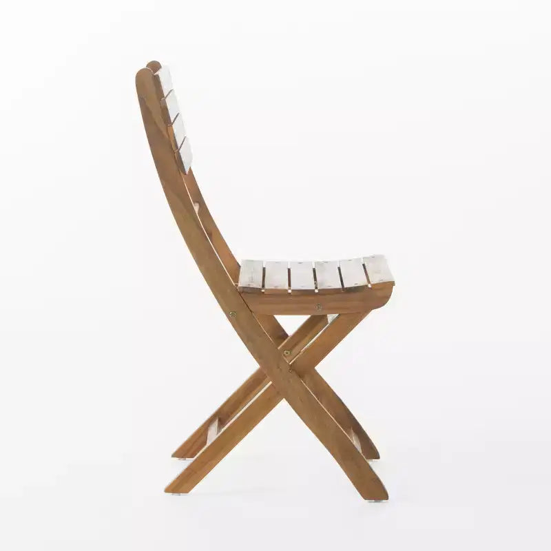 GDFStudio Rabion Ensemble de salle à manger pliant 5 pièces en bois d'acacia d'extérieur