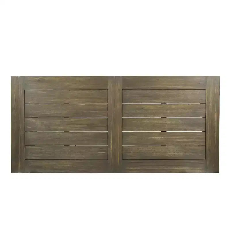 Ensemble de salle à manger d'extérieur 7 pièces en bois d'acacia Christopher Knight Home Safire avec coussins