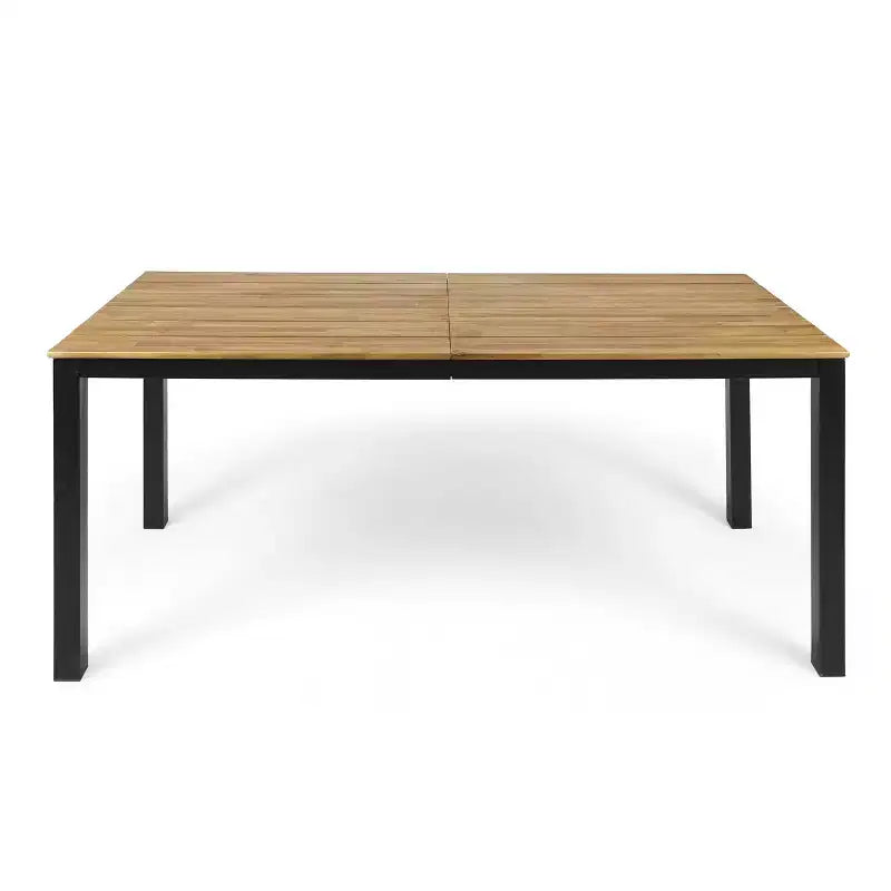 Christopher Knight Home Andrea 5 Pieces Outdoor Metal and Acacia Wood Dining Set