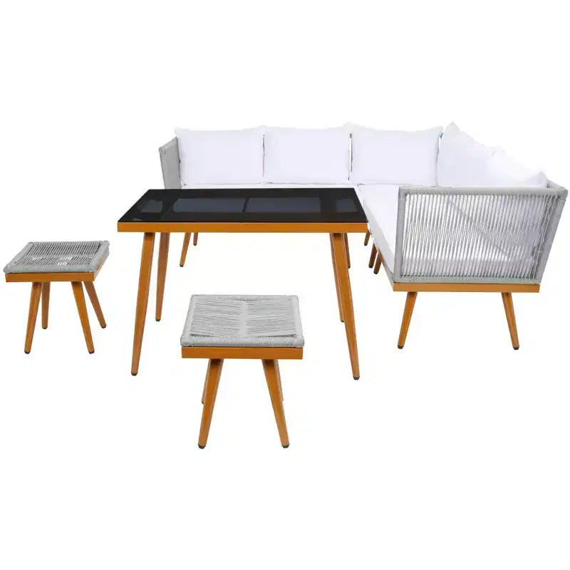 Romlin Outdoor Dining Set - Indoor/Outdoor - PAT7528 - Safavieh