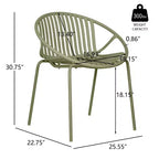 Christopher Knight Home Pablo 7 Piece Outdoor Modern Dining Set with Stackable Chair