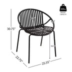 Christopher Knight Home Pablo 7 Piece Outdoor Modern Dining Set with Stackable Chair