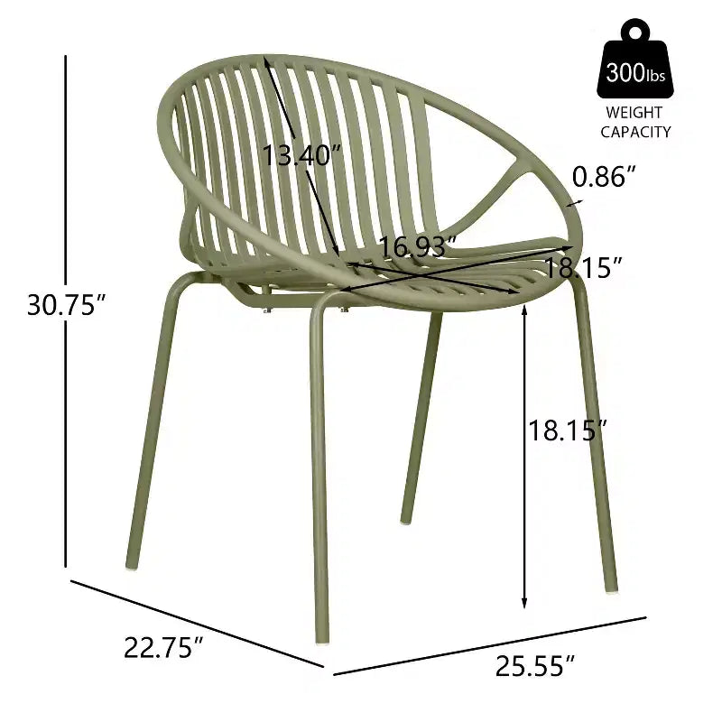 Christopher Knight Home Paddy 7 Pieces Outdoor Modern Metal and Polypropylene Dining Set with Stackable Chair