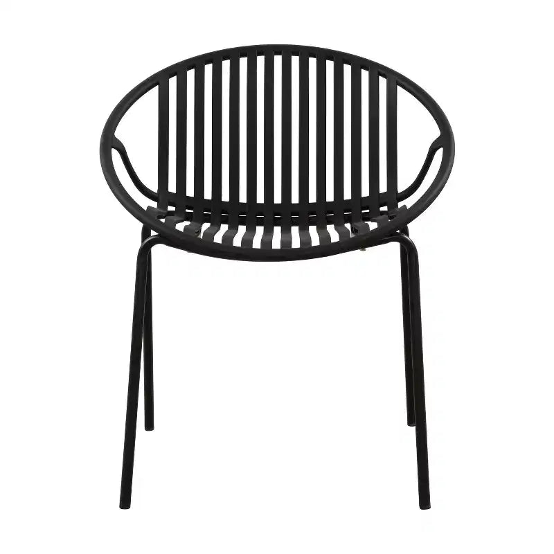 Christopher Knight Home Paddy 7 Pieces Outdoor Modern Metal and Polypropylene Dining Set with Stackable Chair