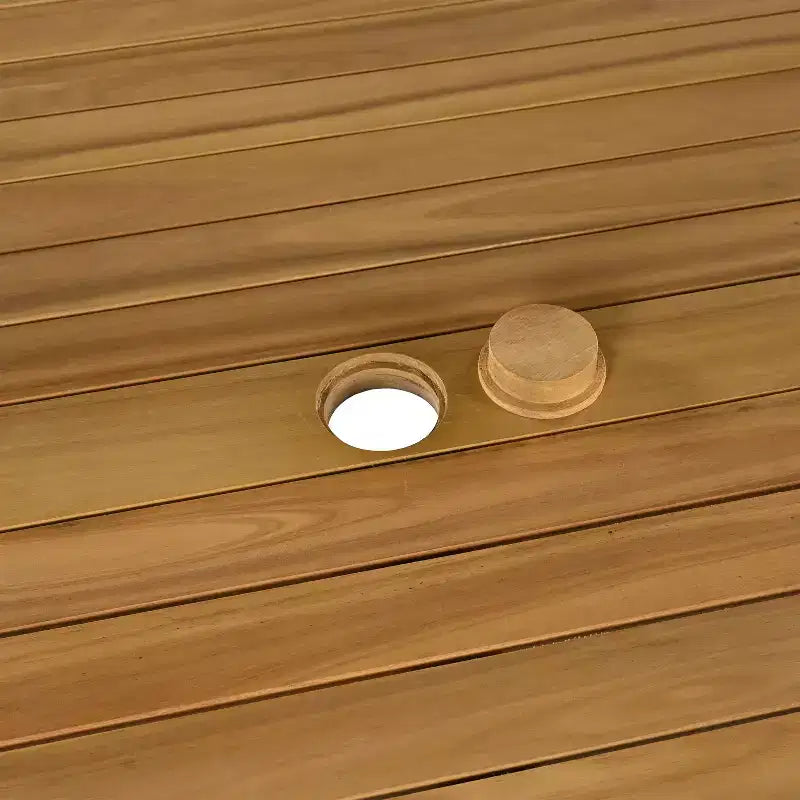 Christopher Knight Home Gaye Ensemble de bar extérieur 5 pièces en rotin et bois d'acacia