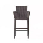 Christopher Knight Home Colbin Outdoor Wicker 5 Piece Square Bar Set, Multibrown