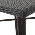 Christopher Knight Home Colbin Outdoor Wicker 5 Piece Square Bar Set, Multibrown