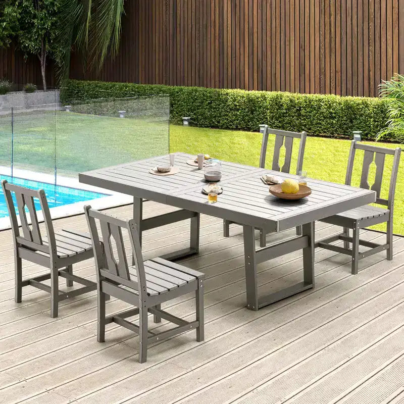 EROMMY 4 - Person Rectangular Outdoor Dining Set