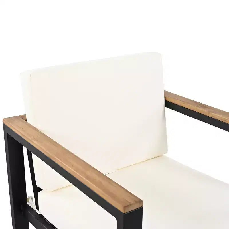 Whisen 7 Pieces Outdoor Dining Set Patio Dining Table and Chair Set with and Removable Cushions