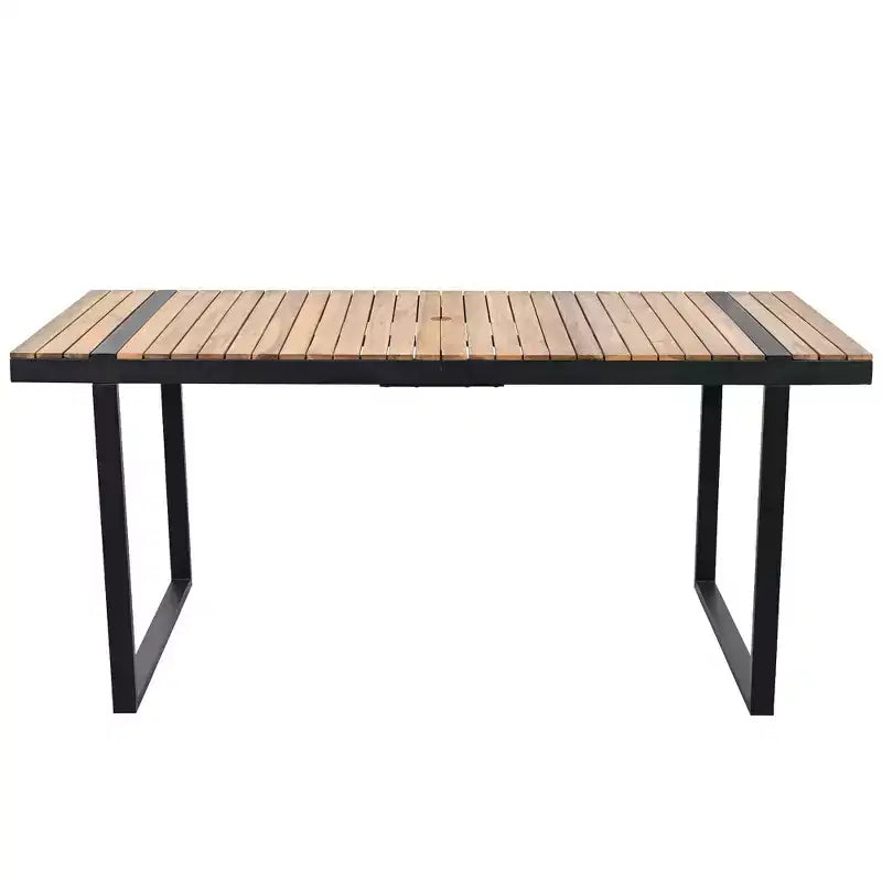Whisen 7 Pieces Outdoor Dining Set Patio Dining Table and Chair Set with and Removable Cushions