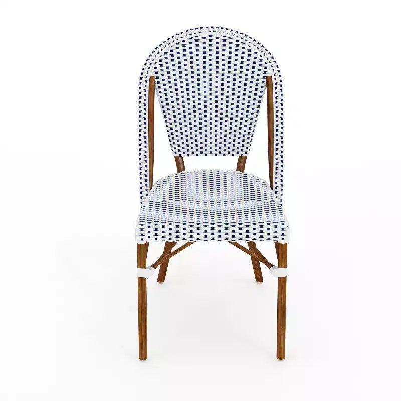 Martha Stewart Lily Pond Indoor-Outdoor Bistro Dining Table with 4 Stackable Bistro Chairs