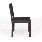 Martha Stewart Bedford 7-Piece Indoor-Outdoor Dining Set with 6 Stackable Dining Chairs and 62 Patio Table with Engineered Wood Top in Rattan Wicker