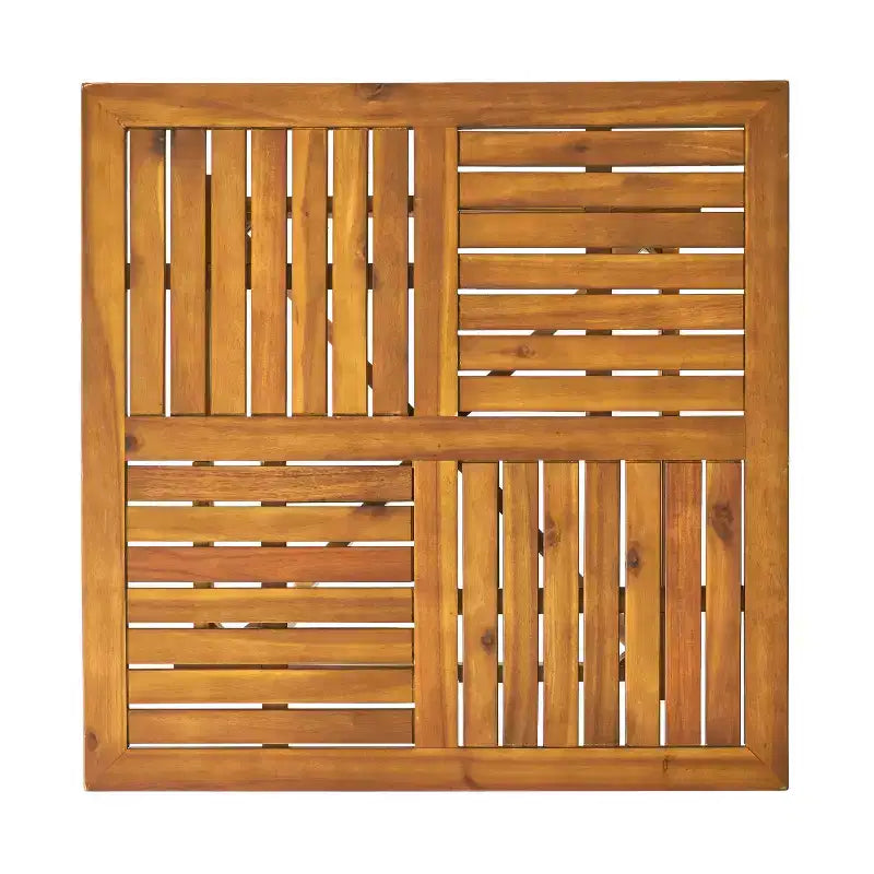 Christopher Knight Home Ferris Outdoor Acacia Wood and Wicker 5 Piece Dining Set with Cushions