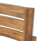 GDFStudio Brigitte Outdoor 5 Piece Rustic Acacia Wood Dining Set