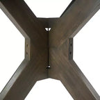 GDFStudio Brigitte Outdoor 5 Piece Rustic Acacia Wood Dining Set