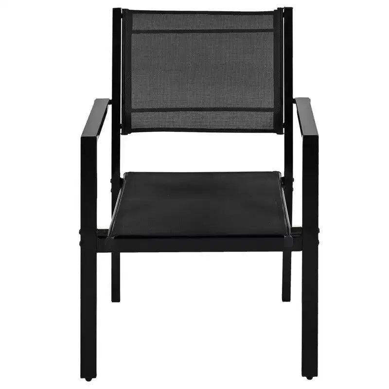 Whisen 7-Piece Weather Resistant Steel Outdoor Table and Chair Dining Sets, Patio Dining Set for Balcony, Backyard