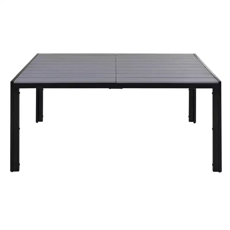 Whisen 7-Piece Weather Resistant Steel Outdoor Table and Chair Dining Sets, Patio Dining Set for Balcony, Backyard