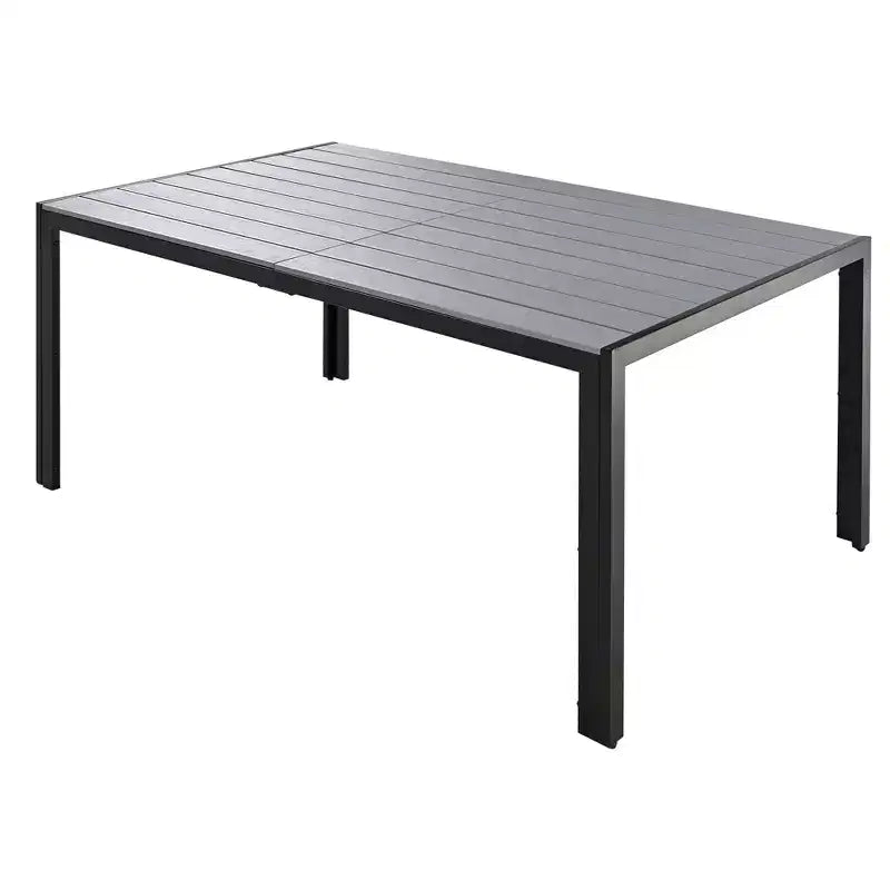 Whisen 7-Piece Weather Resistant Steel Outdoor Table and Chair Dining Sets, Patio Dining Set for Balcony, Backyard