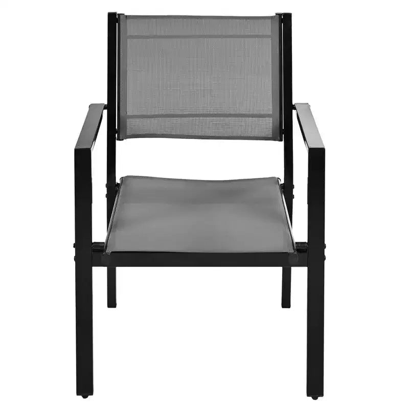 Whisen 7-Piece Weather Resistant Steel Outdoor Table and Chair Dining Sets, Patio Dining Set for Balcony, Backyard