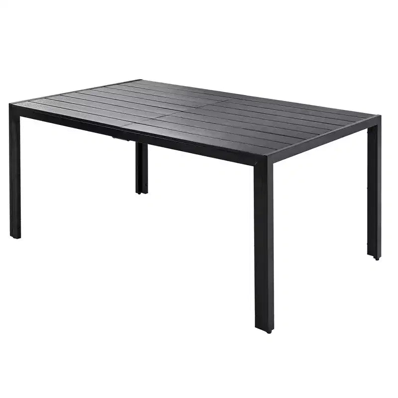 Whisen 7-Piece Weather Resistant Steel Outdoor Table and Chair Dining Sets, Patio Dining Set for Balcony, Backyard
